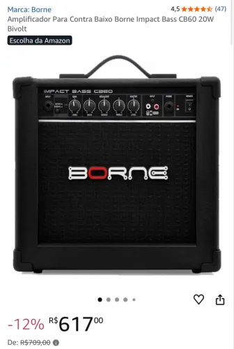 Amplificador para baixo e bateria