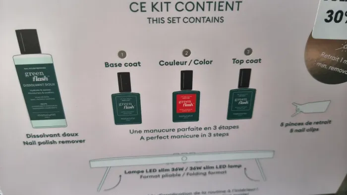 Kit de manicure semi permanente, importado França, sem uso.