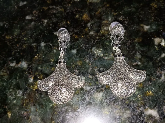 Brincos de Bijuterias elegante Preto