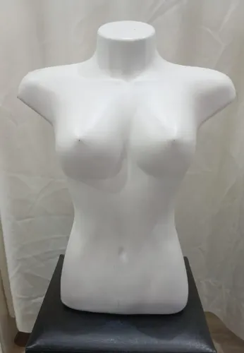 MANEQUIM DE BUSTO FEMININO BRANCO