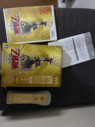 Zelda Skyward Sword Wii - colecionador completo com Wiimote (japonês)