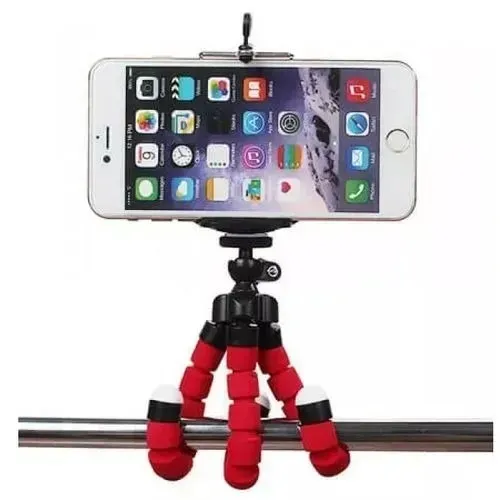 Tripé de Alta Flexibilidade 16cm p/ Celular - Suporte de Mesa -Loja Coimbra Computadores
