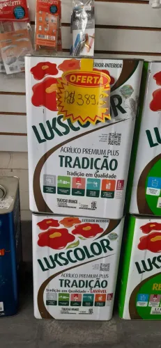 Tinta Lukscolor Tradição Branca 18 litros lavavel