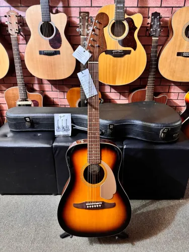 Violão Fender Malibu Parlor aço elétrico novo ANALISO TROCAS