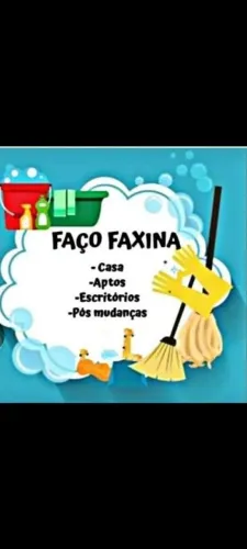 Faço faxina em casas , apartamentos, escritórios etc .