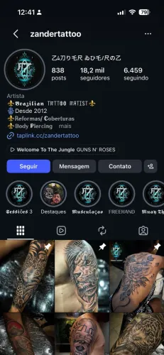5 k de crédito em tatuagem