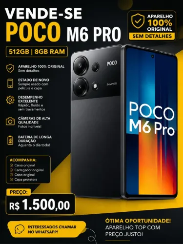 Xiaomi poço M6 pro 516gb