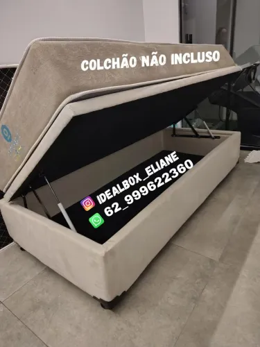 Box baú solteiro 88×188 Mais espaço, mais organização!