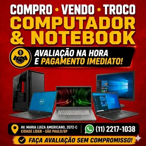 Compra, venda e troca de computador e notebook