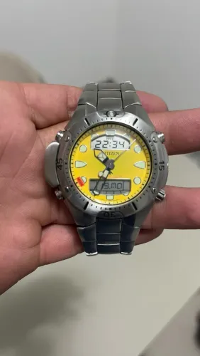 Citizen Aqualand Jp1060 Amarelo