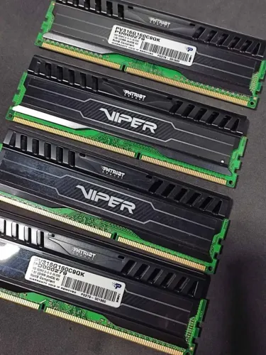 Kit memórias Patriot 16gb (4x4gb) DDR3 1600mhz (Raridade)