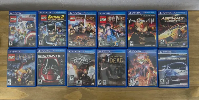 Lote 12 Jogos PS Vita Completos