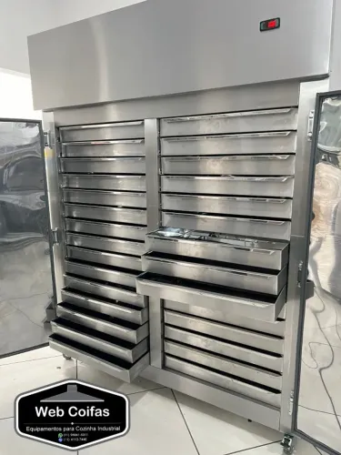 Gaveteiro térmico ou Refrigerado ou Freezer para pastel, em aço inox, Direto da fábrica