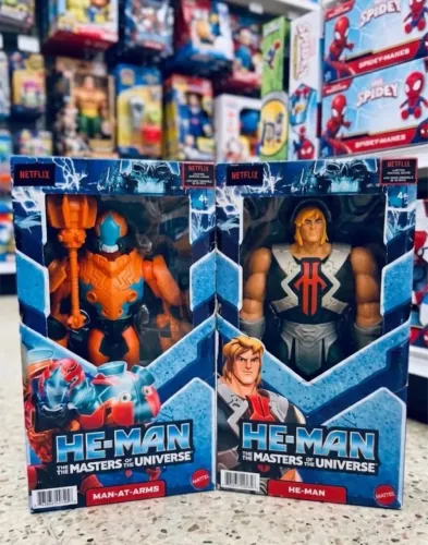 Kit 02 Bonecos He Man e Mentor Netflix 