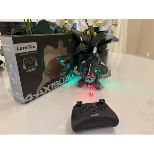 Avião Drone Combat V17 4 Motores 2.4GHz Controle Remoto Longo Alcance até 300m Super Resis
