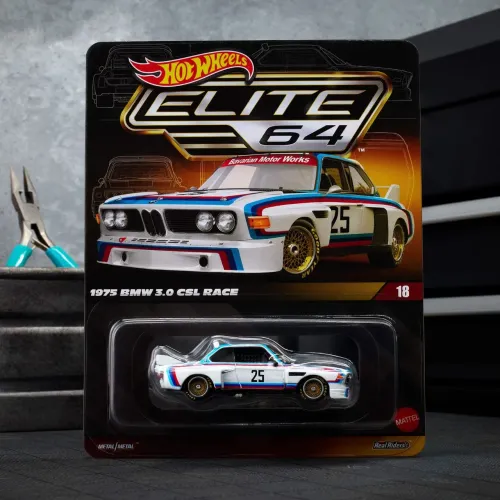 Hot Wheels Elite 64 BMW 1975 3.0 CSL Race