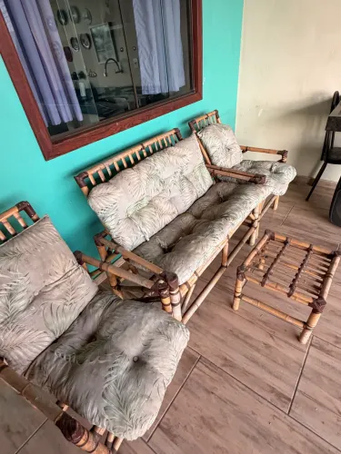 Sofá de bambu 