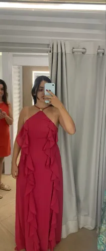Vestido Longo Rosa Mamô