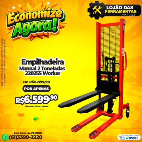 Empilhadeira Manual 2 Toneladas 220255 Worker