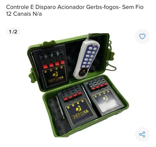 Detonador de fogos sem fio , controle remoto de 12 canais (600 reais)