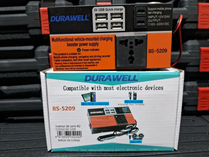 Inversor p/carro 12v/110v 24v/220v