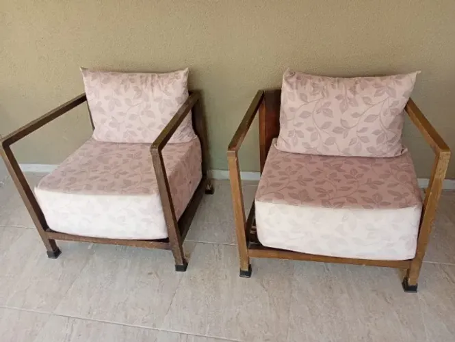 Conjunto de Poltronas confortáveis para sala ou área externa 