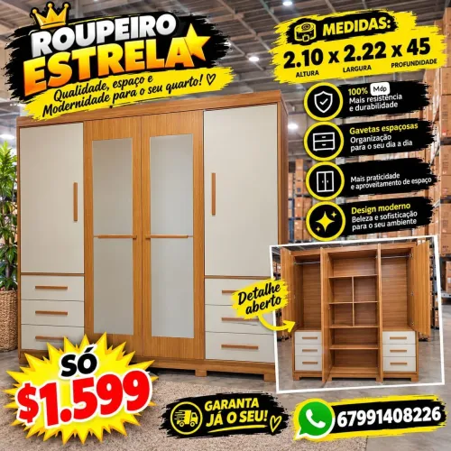 Guarda roupa de casal