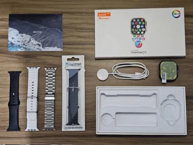 Smartwatch / Relógio W69+ Microwear Amoled + 4 pulseiras