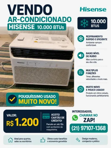 Ar condicionado 10mil btus