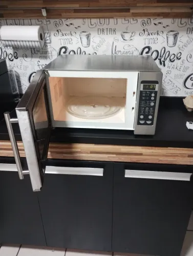 Microondas inox com grill 