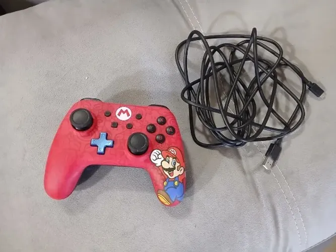 Controle powerA nintendo switch super mario original
