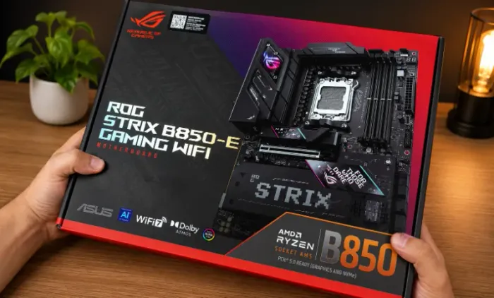 Placa Mãe ASUS ROG Strix B850-E Gaming Wi-Fi Socket AM5 / DDR5