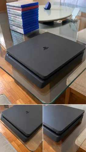PS4 Slim 500GB + 11 Jogos Originais | Ótimo Estado(SEM CONTROLE),aceito propostas.