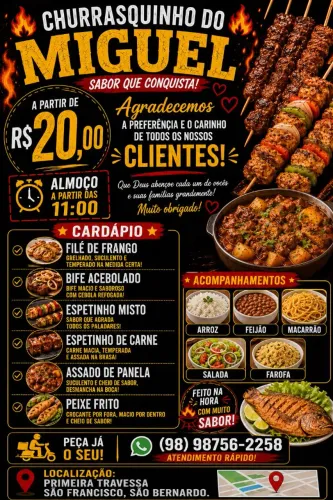 Forneço almoço para empresas