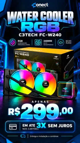 Water Cooler RGB 2 FAN NOVO