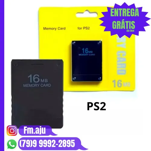 Memory card para PS2 Playstation 2 16MB- ENTREGA GRÁTIS 8KM