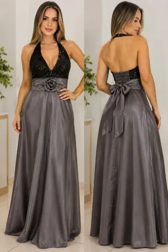 Vestido Festa paetê
