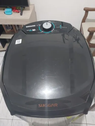 tanquinho de Lavar Roupa - Sugar Lava Max Eco 10Kg Preta