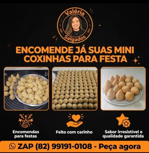 Salgados fritos na hora