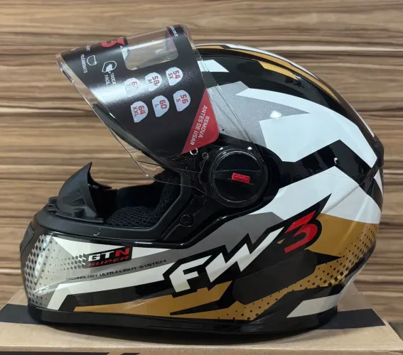 Capacete Fw3 GTN super n58 novo