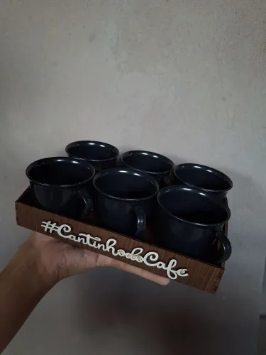 KIT BANDEJA + 6 XÍCARAS 