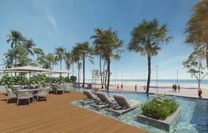 Frente Mar! Apartamento 4 Quartos / 140m²  Piscina, Academia e Mais | Terminação 02