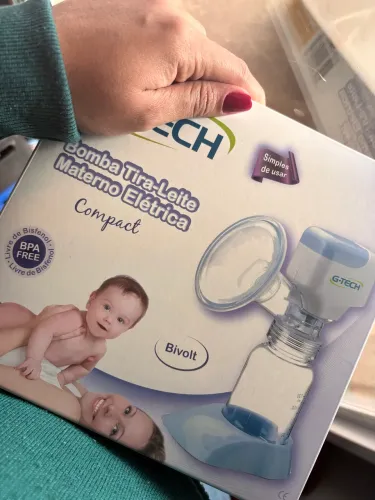 Bomba Tira-Leite Materno Elétrica G-Tech Compact (Bivolt) - Pouco Uso
