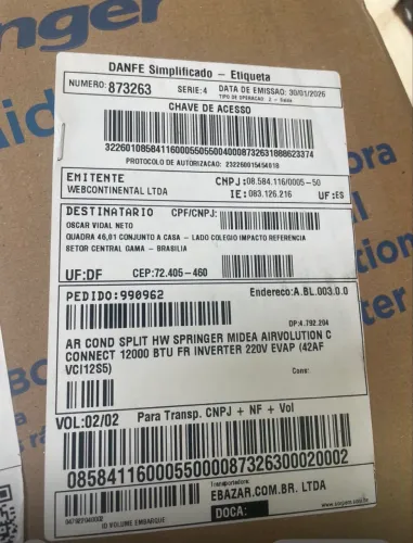 AR COND SPLIT HW SPRINGER MIDEA AIRVOLUTION C CONNECT 12000 BTU FR INVERTER 220V EVAP