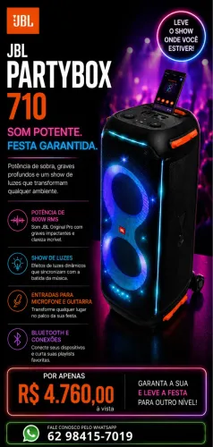 Caixa original JBL 710 Partybox