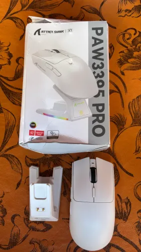 Mouse Gamer Sem Fio Attack Shark X1