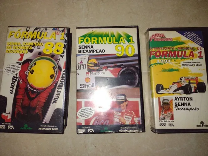 fitas em vhs Ayrton Senna tri...