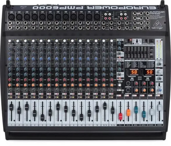 Mesa Mixer Amplificado Behringer PMP 6000 com até 1.600W de potência!