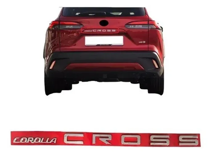 Emblema Letreiro Cromado Tampa Mala Corolla Cross 2022 2023