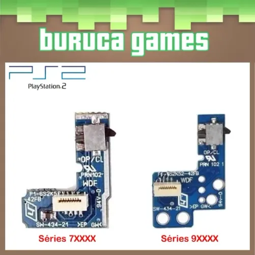 Placa Power Reset (botão liga/ desliga) para PS2 séries 7XXXX/ 9XXXX